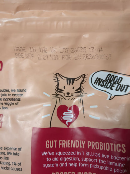 Scrumbles | Gut Friendly Cat Food | 75% Chicken with Salmon | 2.5KG