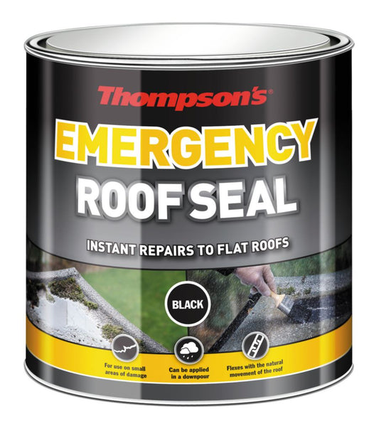 Thompson's| Emergency Roof Seal| Flat Roofs| Black| 1L