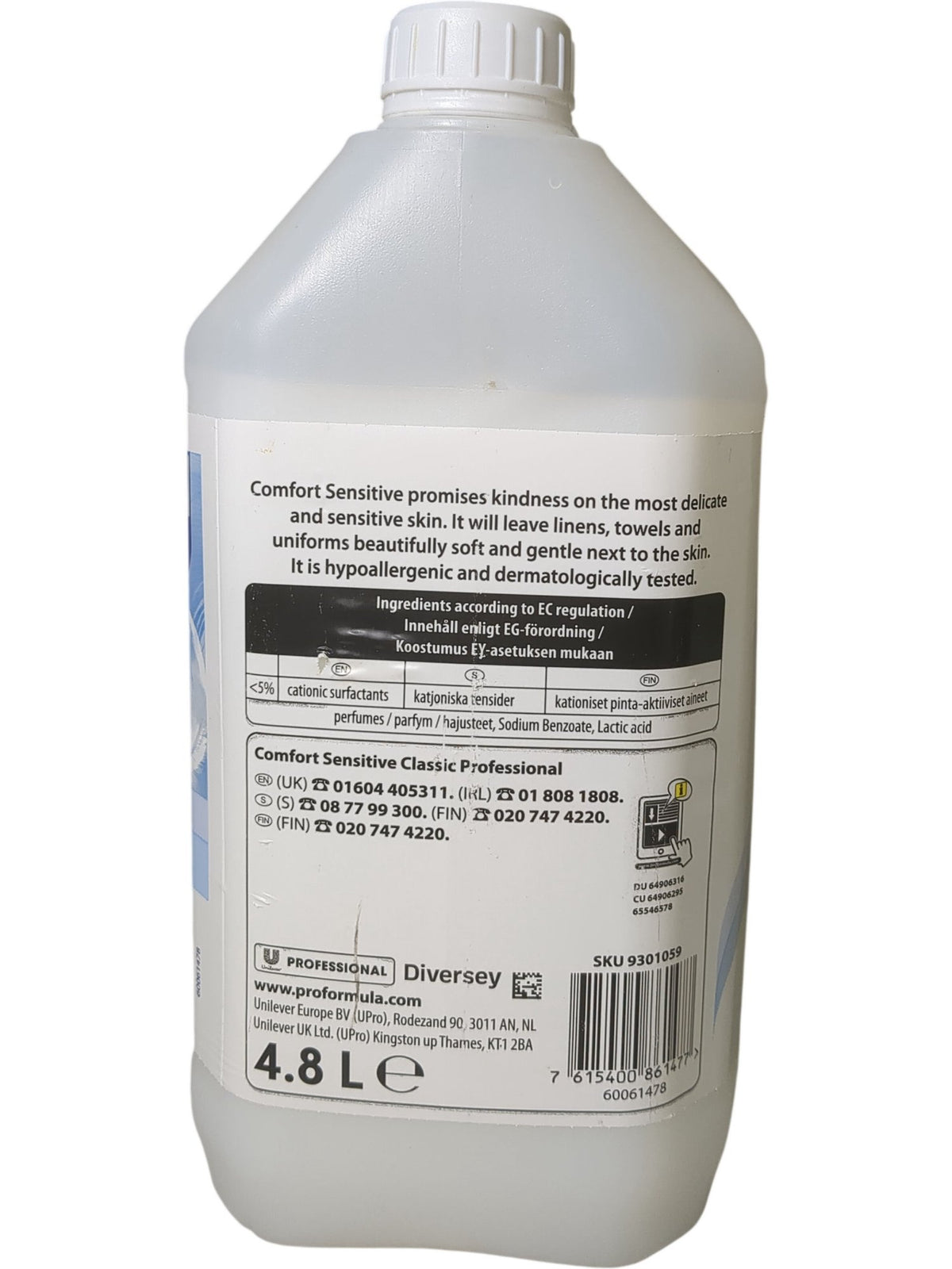 Comfort | Professional Sensitive Classic Fabric Softener | 4.8L