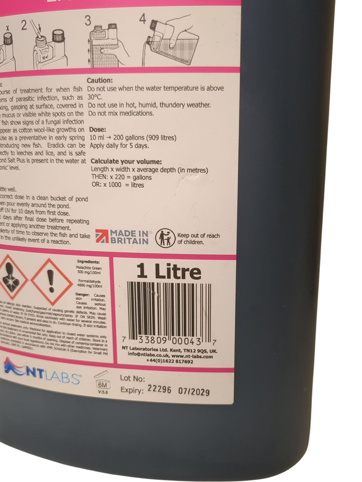 NT Labs | Anti-Parasite & Fungus Treatment | 1 Litre