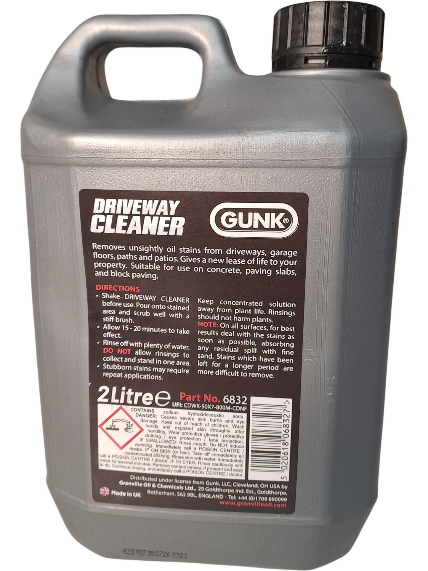 Gunk | Driveway Cleaner | 6832 | 2L