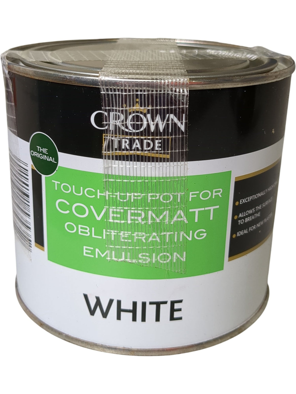Crown Trade | Covermatt Obliterating Emulsion | Touch Up Pot | 500ml