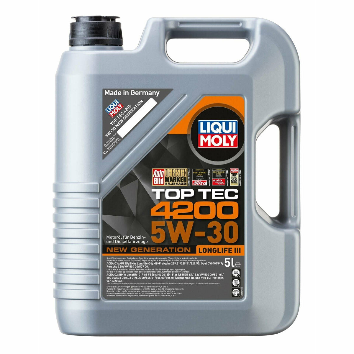 Liquimoly| Top Tec 4200 5W-30| Longlife III|5L