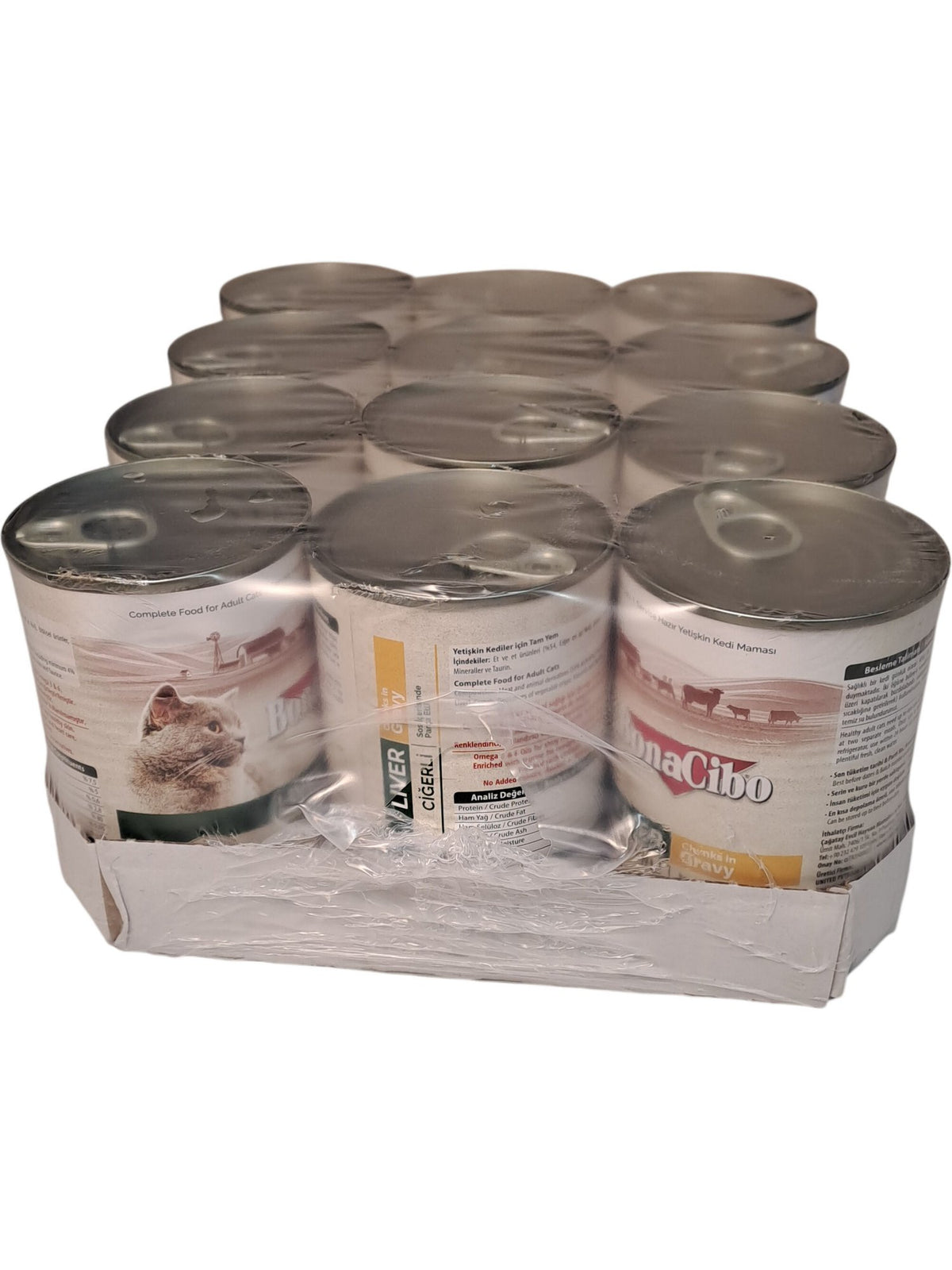 BonaCibo | Cat Food | Liver Chunks in Gravy | 400g