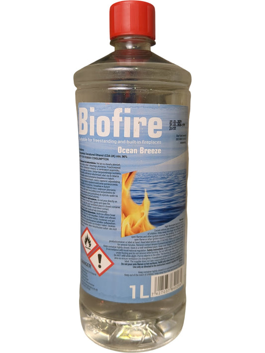 Biofire | Fireplace Fuel | Ocean Breeze | 1L
