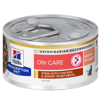 Hill's|On Care Cat Food- Chicken & Veg Stew- 48 x 82g