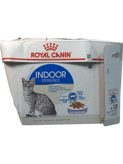 Royal Canin | Indoor Sterilised Cat Food | 12 x 85g Pouches
