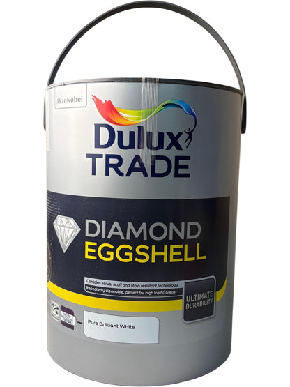 Dulux Trade Diamond Eggshell Pure Brilliant White 5L