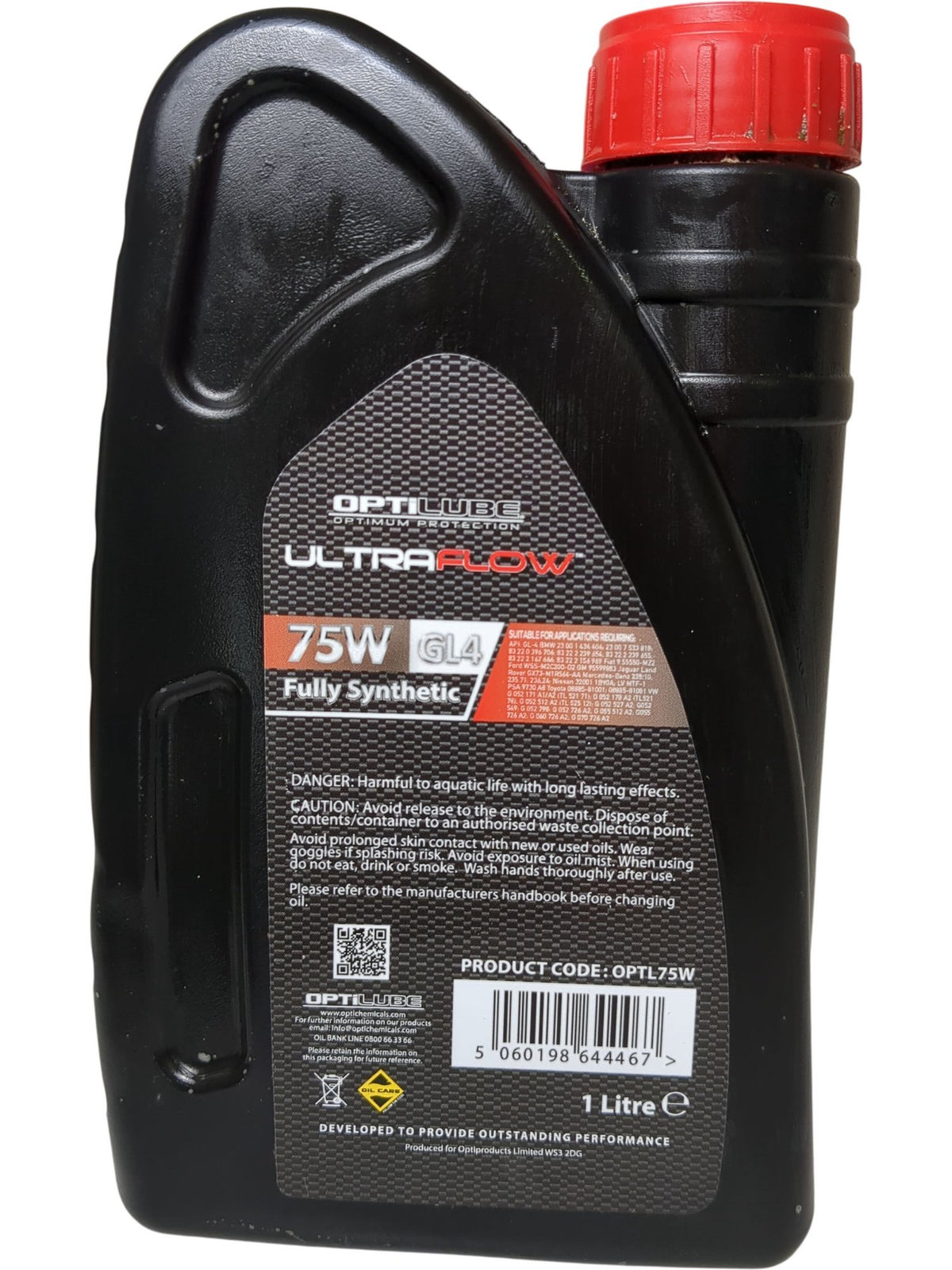 Optilube | Ultra Flow Gear Oil | 75W GL4 | 1L