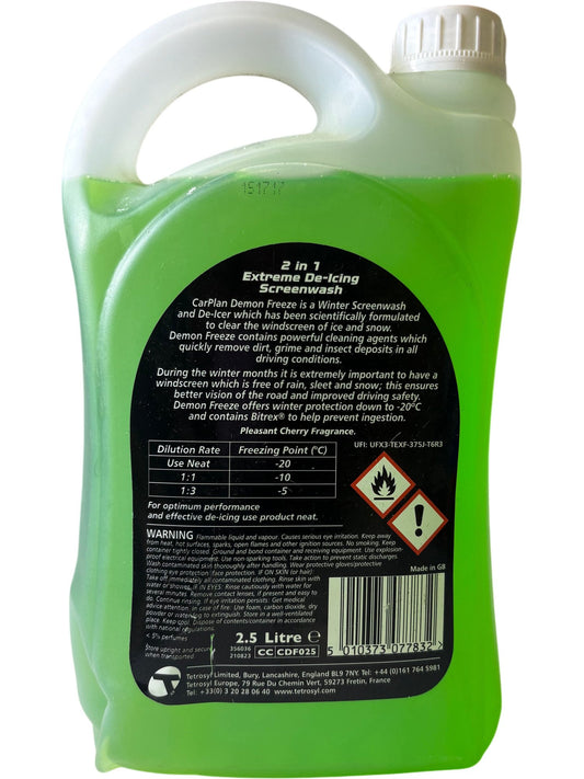 CarPlan Demon Freeze Screenwash 2.5L