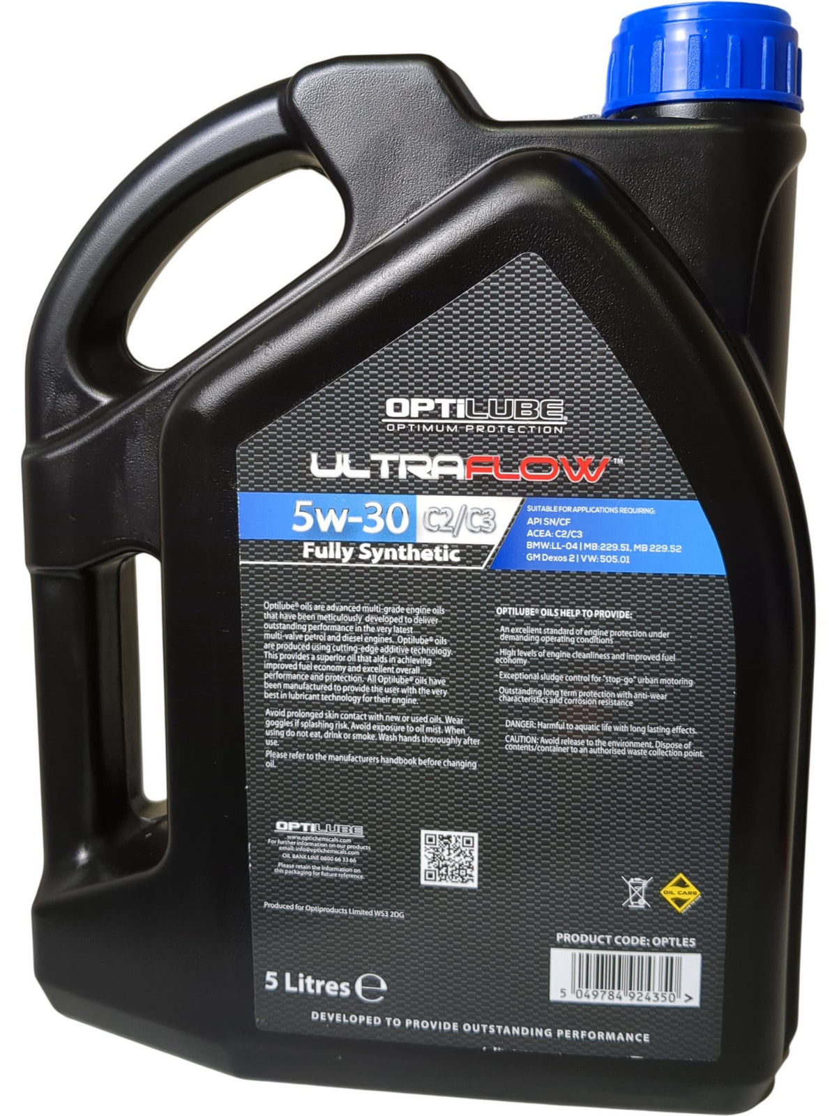 Optilube | UltraFlow Engine Oil | 5W-30 | 5 Litres
