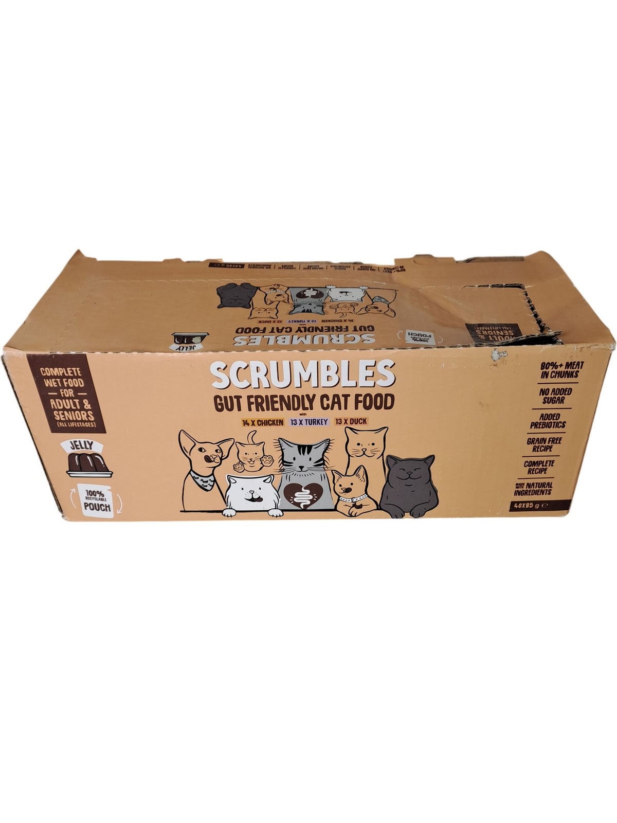 Scrumbles | Gut Friendly Cat Food | 40x85g