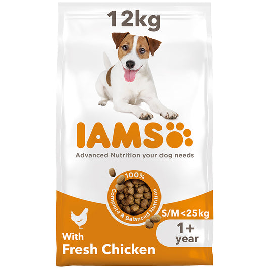 Iams| Small/Medium Dog- Chicken- 12kg