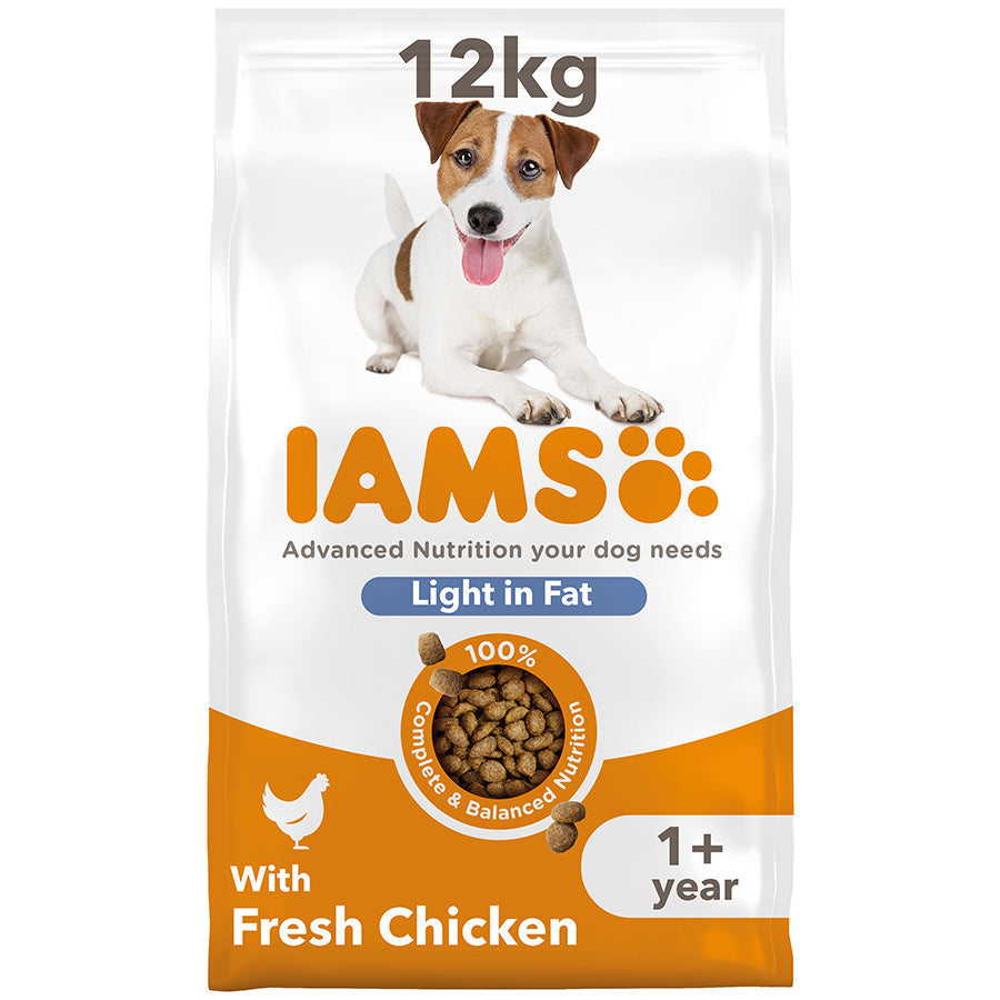 Iams Dog 1+ | Light in Fat | Chicken | 12kg