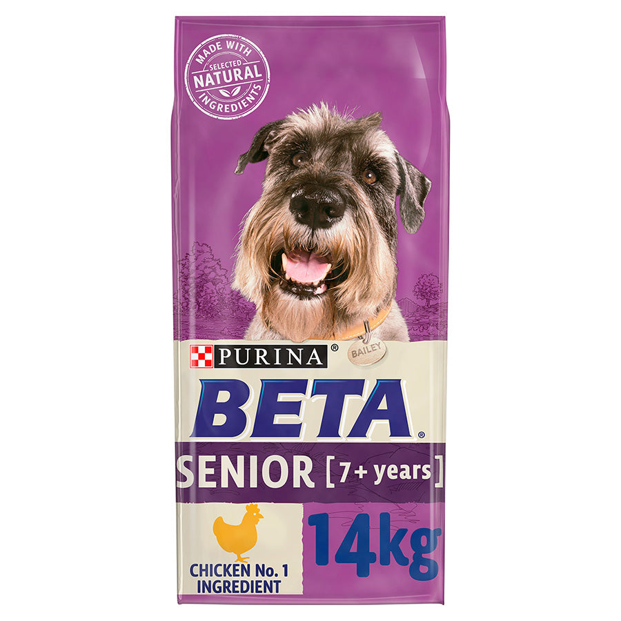 Purina Beta| Senior Dry Dog- With Prebiotic- Chicken- 14kg