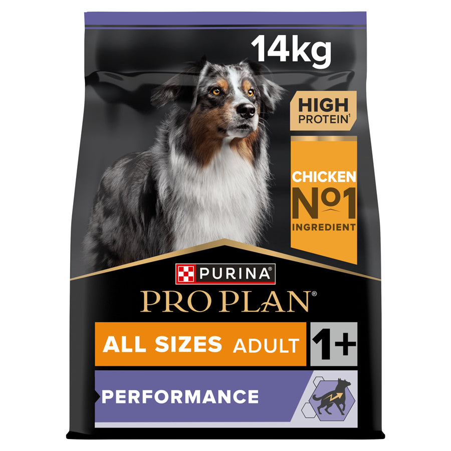 Purina Pro Plan All Sizes Performance Chicken Dry Dog Food - 14kg