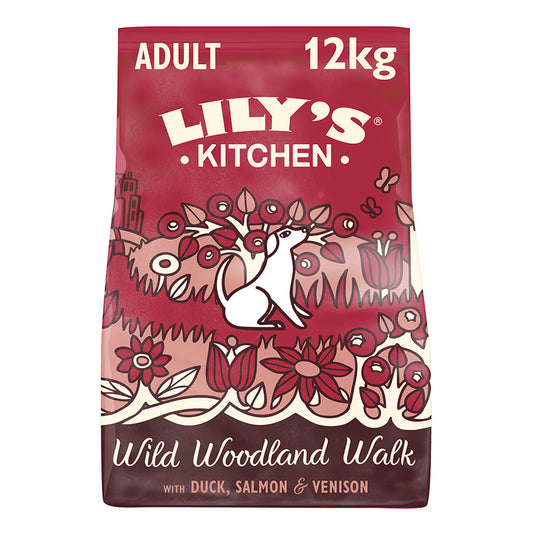 Lily's Kitchen Wild Woodland Walk Adult Dry Dog Food Duck, Salmon & Venison 12kg