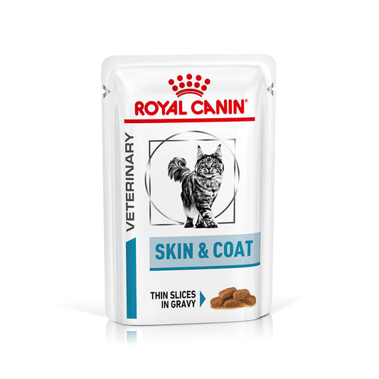 Royal Canin Veterinary Cat - Skin & Coat - Thin Slices in Gravy - 48x85g