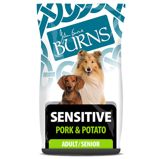 Burns| Adult/Senior Dogs- Sensitive- Pork & Potato- 12kg