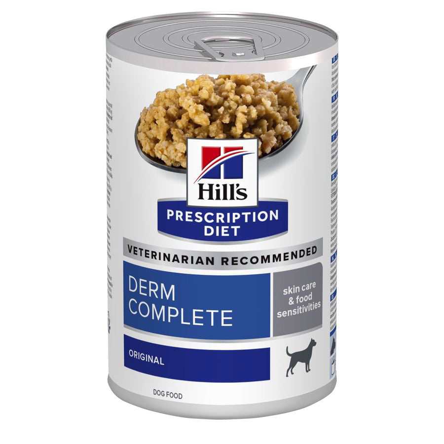 Hill's Prescription Diet Derm Complete Wet Dog Food 12 x 370g