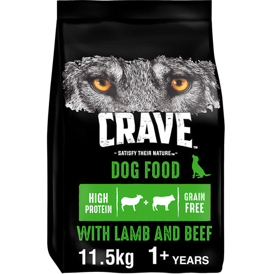 Crave Dog Food| With Lamb & Beef- 11.5kg