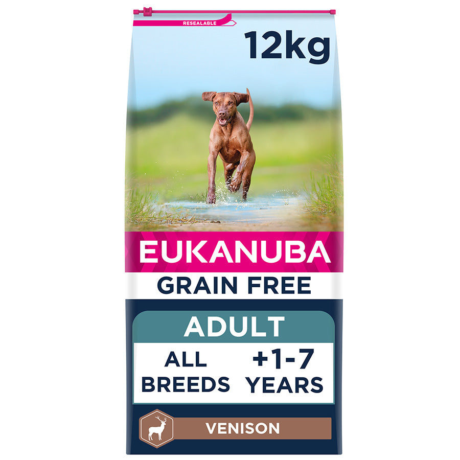 EUKANUBA Grain Free Venison dog food, 12kg