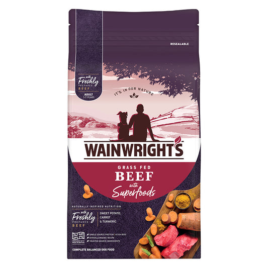 Wainwright's Dry Adult Dog Food Beef With Superfoods  - 12Kg