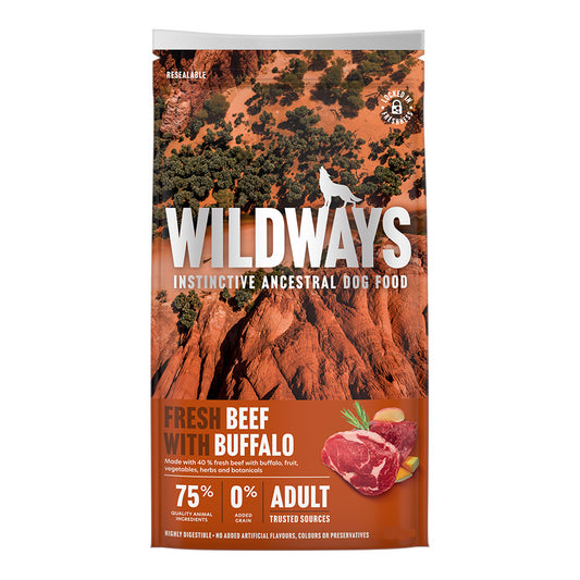 Wildways| Adult Dog- Beef/Buffalo- 12kg