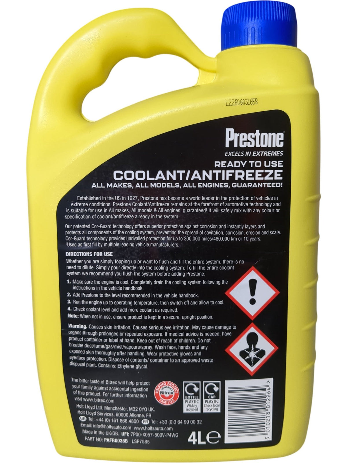 Prestone | Coolant Antifreeze | 4L
