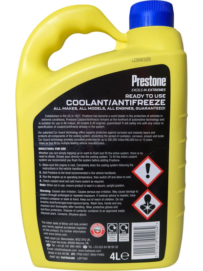 Prestone | Coolant Antifreeze | 4L