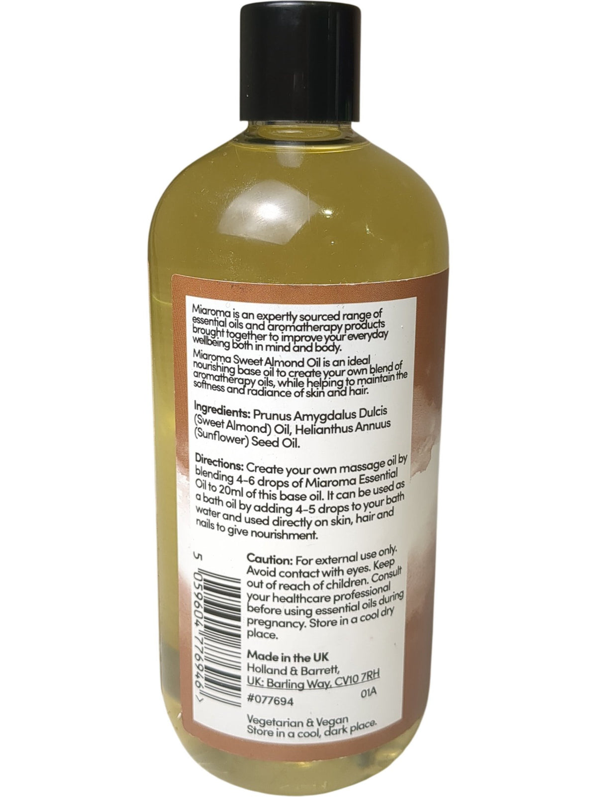 Miaroma | Moisturising Sweet Almond Base Oil | 500ml