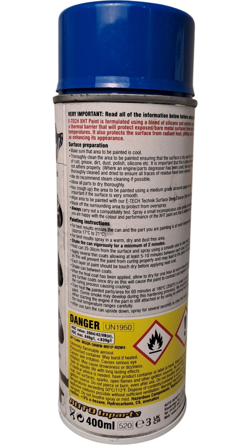 E-TECH | XHT Extremely High Temperature Paint | 400ml