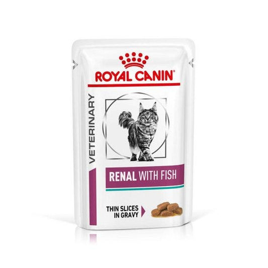Royal Canin Veterinary Cat - Renal with Fish - Thin Slices in Gravy - 48x85g