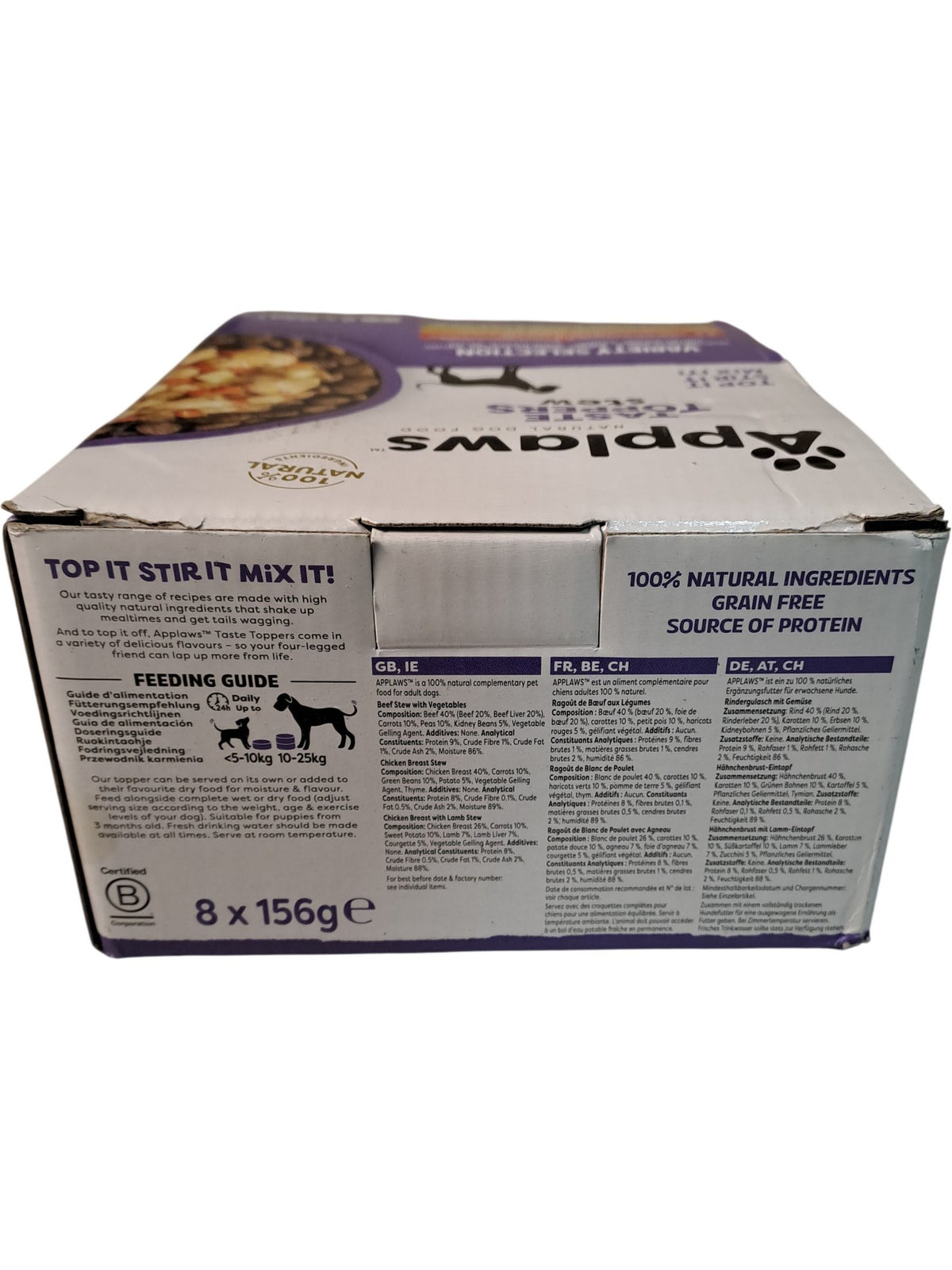 Applaws | Taste Toppers Stew | 8 x 156g