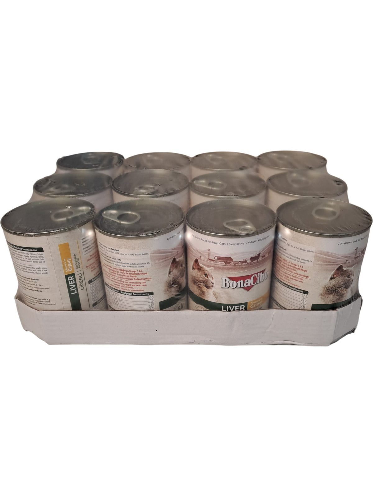 BonaCibo | Cat Food | Liver Chunks in Gravy | 400g