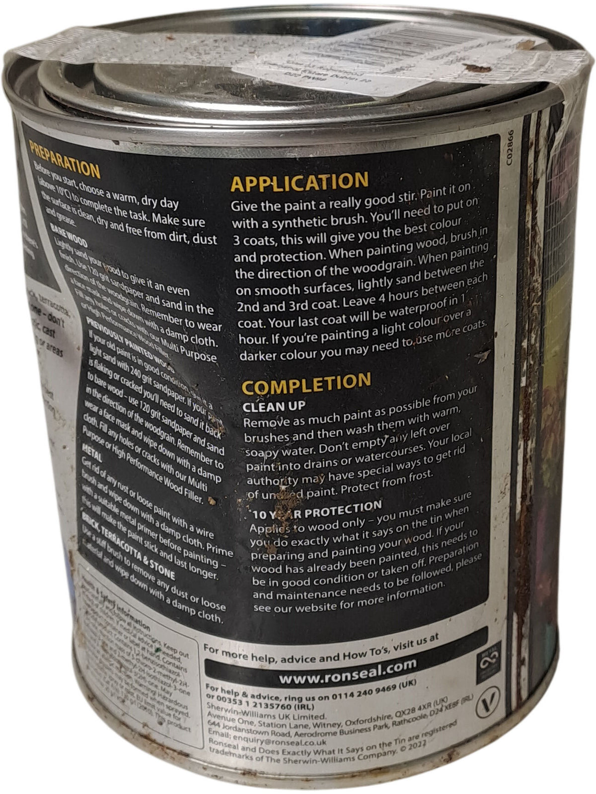 Ronseal | Garden Paint | Rainforest Green | 750ml