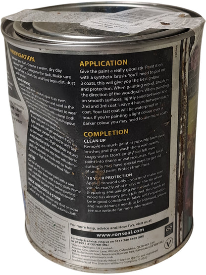 Ronseal | Garden Paint | Rainforest Green | 750ml