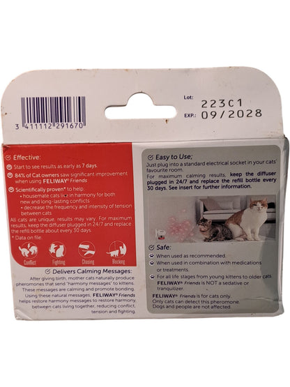 Feliway | Friends Happy Cats Refill | 3x30 Day Pack | 48ml