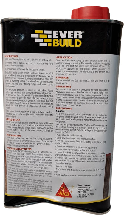 Everbuild | Triple Action Wood Treatment | 1L