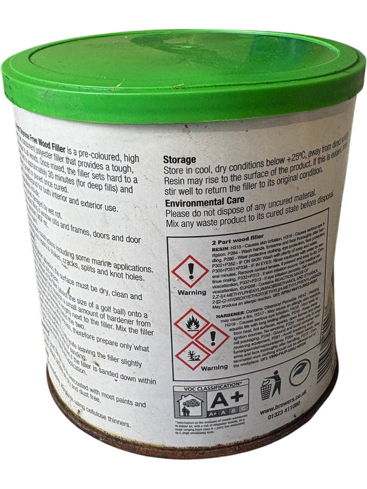 Brewers Wood Filler 2-Part Styrene Free 770ml