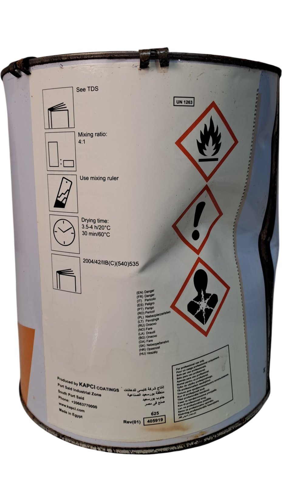 Kapci Coatings | 2K Filler 625 | Grey