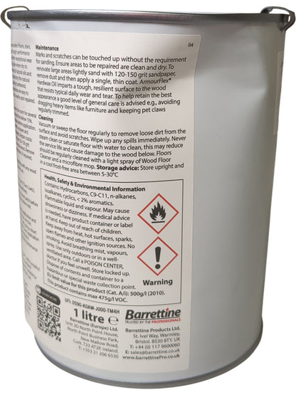 Barrettine | ArmourFlex Hardwax Oil | 021224 | 1L