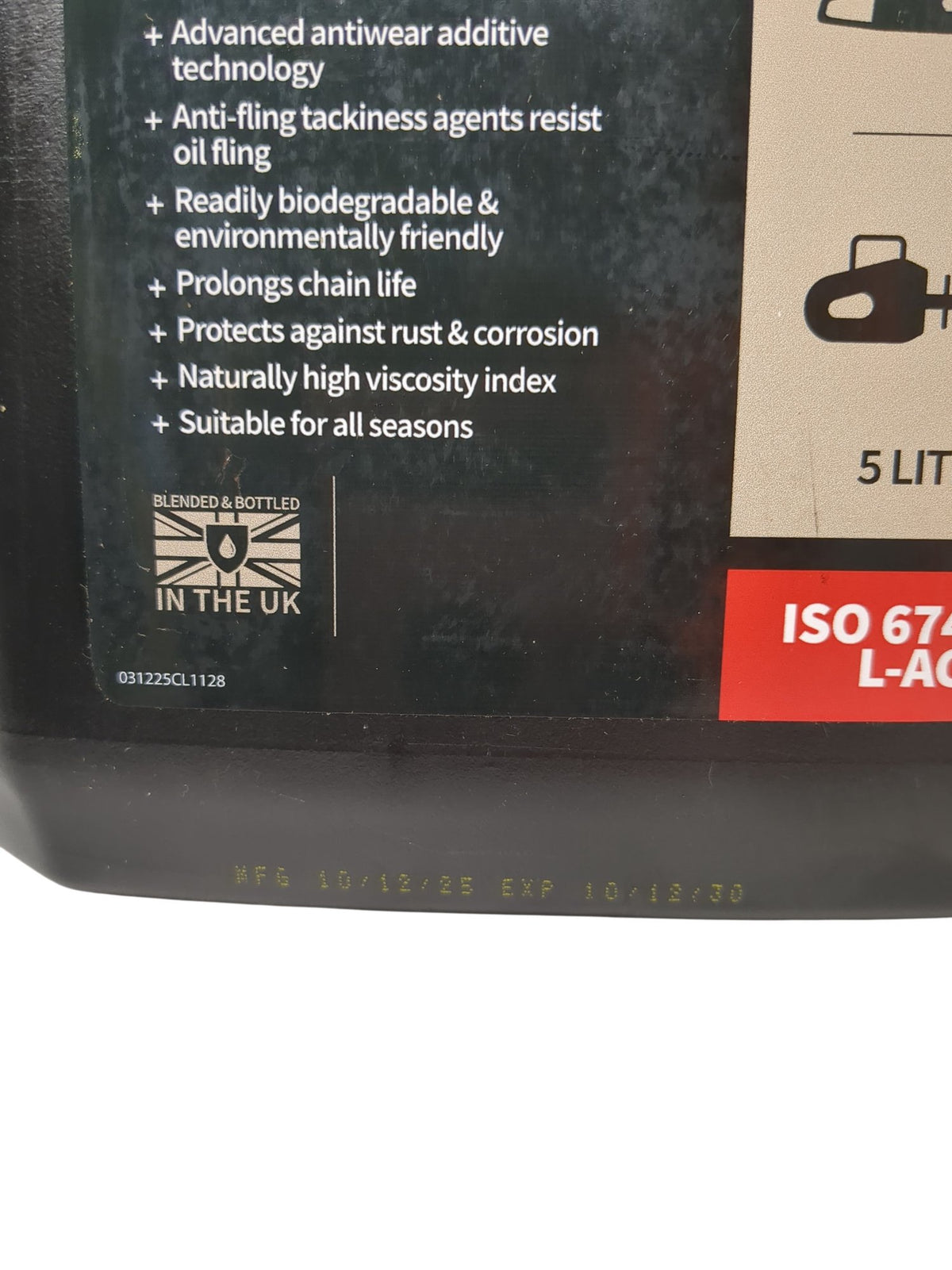 Oregon | Premium Bio All Season Bar & Chain Oil | 91005 | 5L