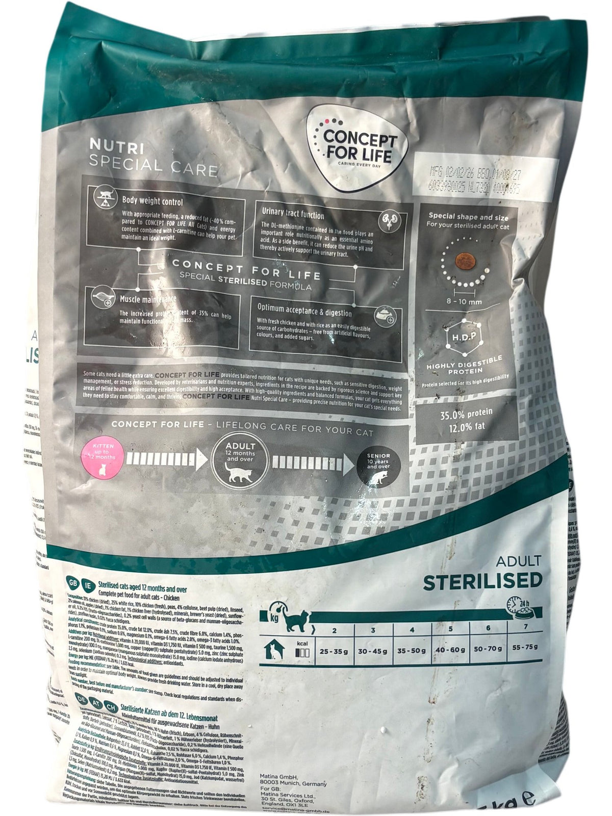 Concept for Life Sterilised Adult Cat Food 3KG