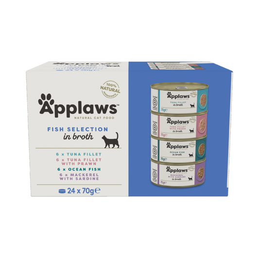 Applaws | Fish Selection in Broth | 24x70g