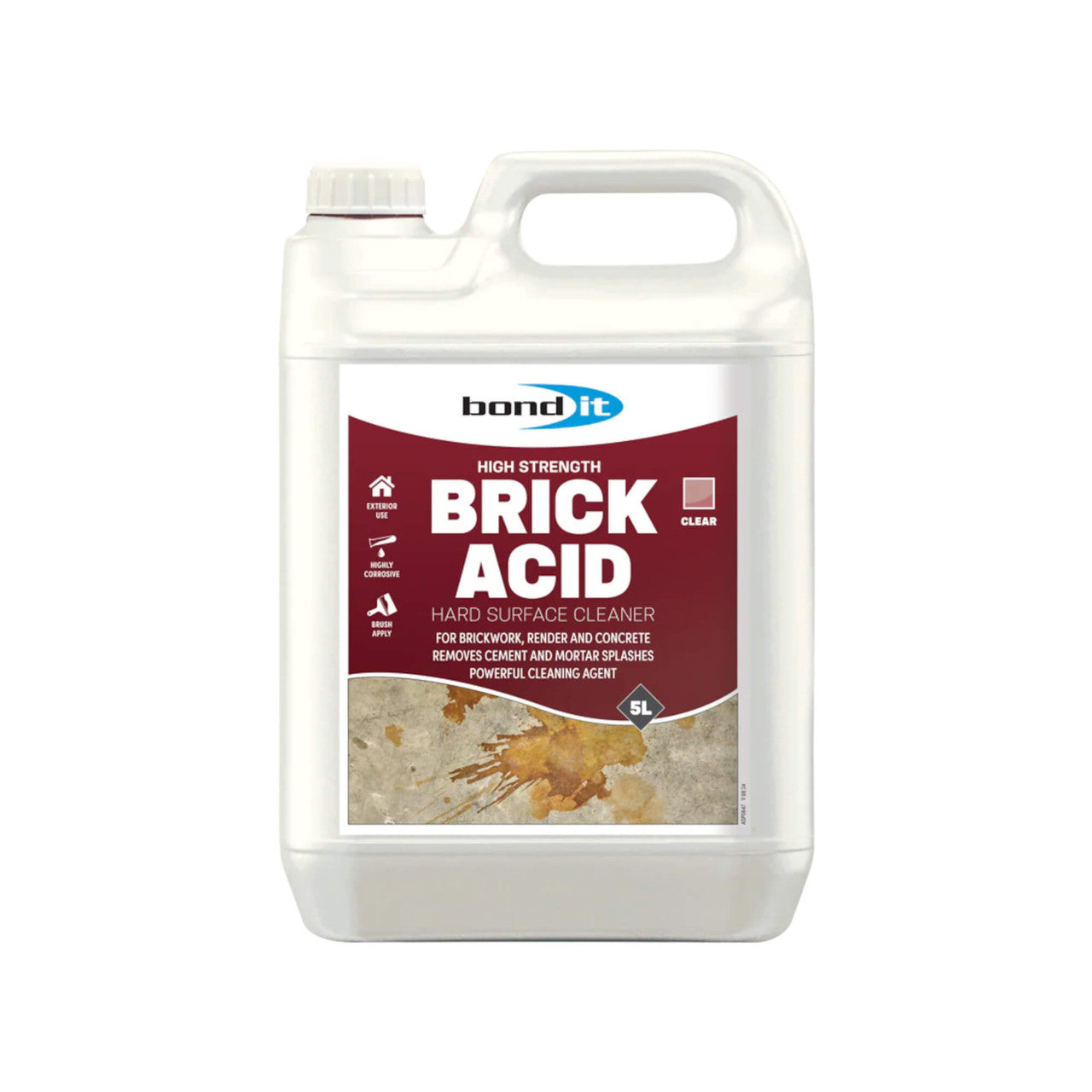 Bond It| Brick Aciid Hard Surface Cleaner| Clear| 5L