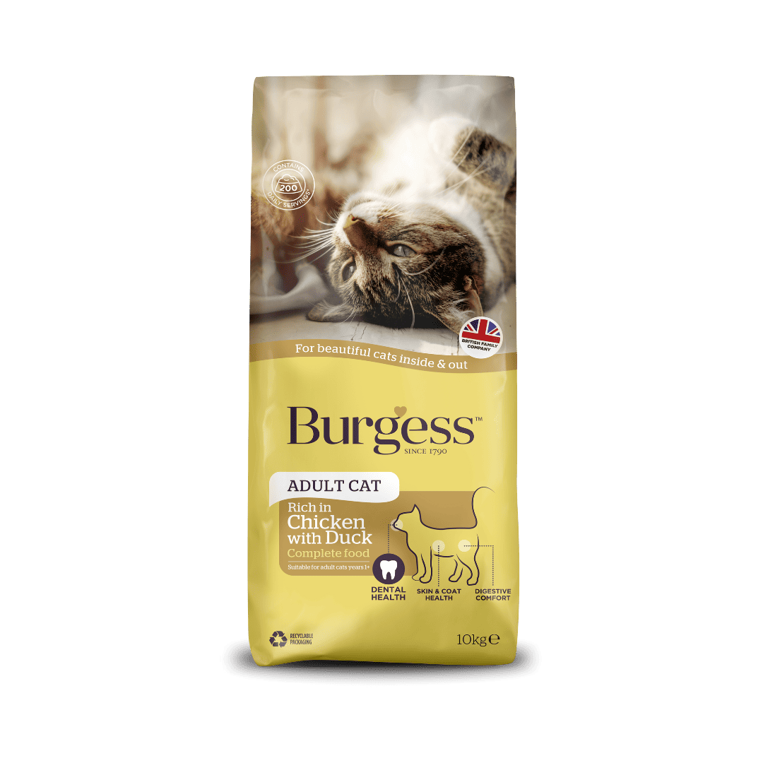 Burgess | Adult Cat | Chicken with Duck | 10kg