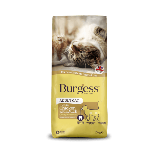 Burgess | Adult Cat | Chicken with Duck | 10kg