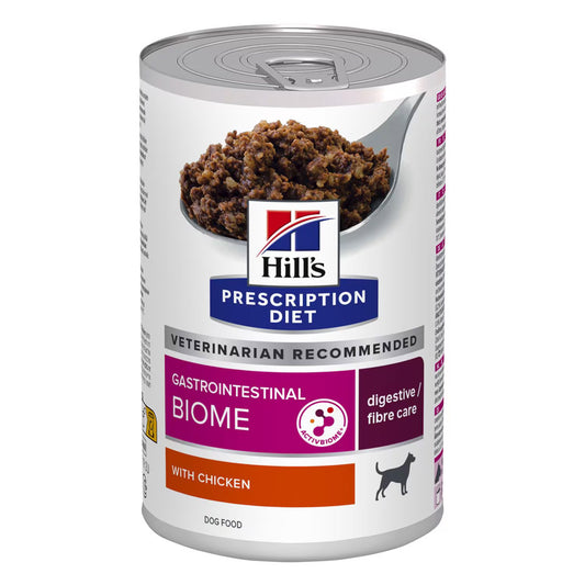 Hills dog gastrointestinal biome digestive fibre care chicken 12x400g