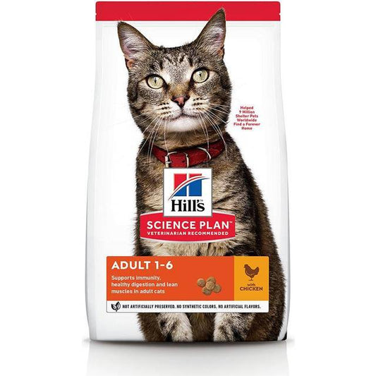 Hill's Science Plan Cat - Adult 1-6 - Chicken - 10kg